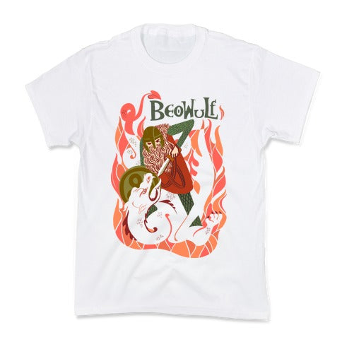 Medieval Epic Beowulf Book Cover Kid's Tee